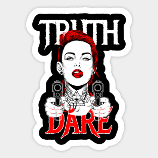 Truth or Dare Robbery Game Sticker